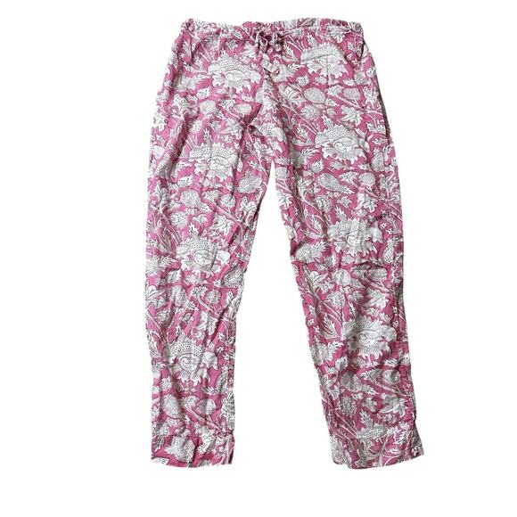 PAX PHILOMENA LAURA FLORAL PAJAMAS Pink White Pajama Set Size small - Picture 10 of 15